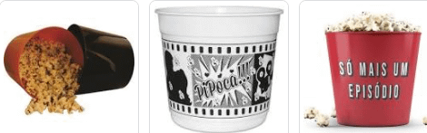 Balde de Pipoca 3 Litros Personalizado