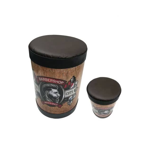 Banqueta Puff Banquinho Personalizado Barbearia